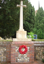 Flamstead war memorial cross, Hertfordshire © War Memorials Trust, 2008