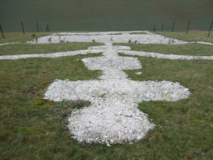 Fovant badges war memorial, Wiltshire © War Memorials Trust, 2010