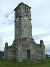 Helmsdale war memorial clock tower, Argyll and Bute © Van Leiper, 2010