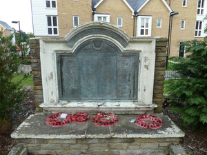 Nash Mills war memorial plaque, Hertfordshire © H Martineau, 2013