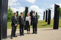 Secondary school students at the New Zealand war memorial, London © Duncan Soar photography, 2012