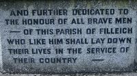 Filleigh war memorial cross inscription, Devon © Alan Graveley, 2010