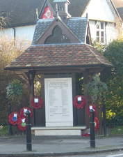 Clifton war memorial shrine, Bedfordshire © Clifton Parish Council, 2010