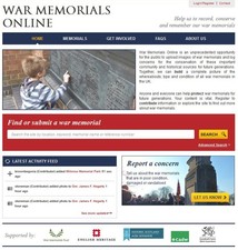 War Memorials Online home page