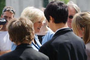 The Duchess of Cornwall meeting pupils from Knights Templar School © Duncan Soar Photography, 2012 