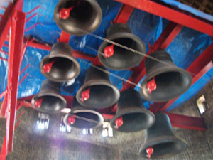 Memorial bells at Memorial Community Church, London © Philippa King, 2011