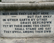 Filleigh war memorial cross inscription, Devon © Alan Graveley, 2010